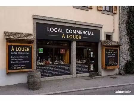 local commercial rénové à louer - cluses