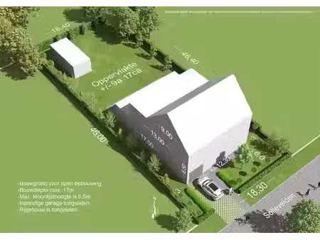 bouwgrond open bebouwing op perceel van 917 m² te beerzel