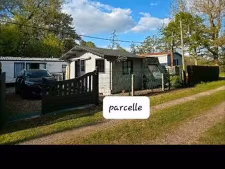 parcelle avec chalet caravane  mobil-home