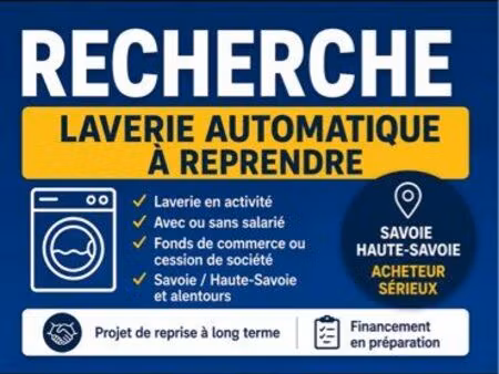 recherche laverie automatique à reprendre – achat rapide