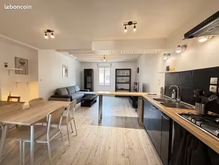 t3 duplex meublé 65m2 avec cave et terasse