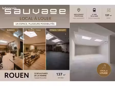 bureaux 137 m² rouen