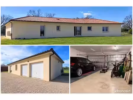 maison contemporaine 105 m² st etienne-de-tulmont (82) 4 chambres + double garage- 5mn de 