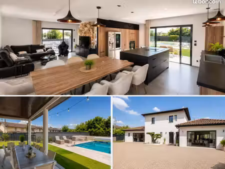 maison contemporaine 200m2 avec piscine + terrain 1230 m2