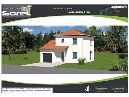 maison 89.36 m² avec terrain à saint-jean-de-niost (01)