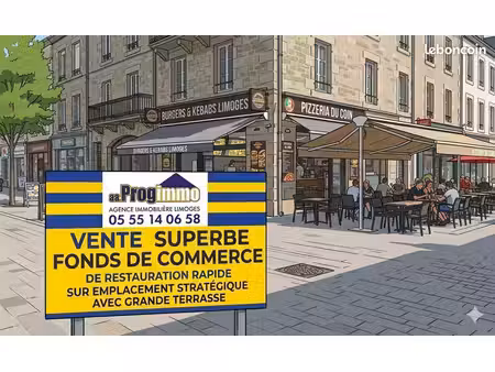 restauration rapide 55 m²