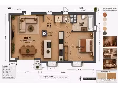 un logement entièrement refait à neuf  avec balcon  cave et garage  disponible dès le 1er 