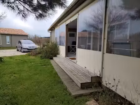 vente d'un chalet en bois tout équipé
