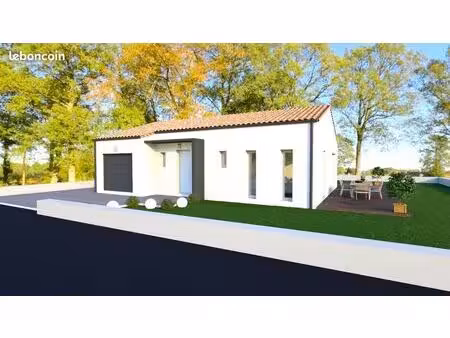 maison 3 chambres sur un terrain de 400 m² à avrille