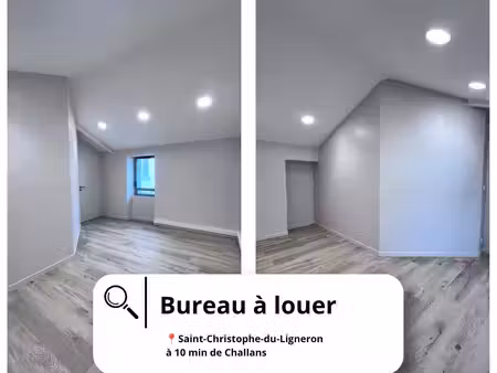 ? grand bureau professionnel neuf à louer – 15 m² – centre de saint-christophe-du-ligneron