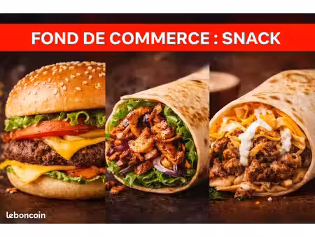 a vendre - fond de commerce - snack