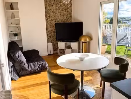 ? t2 meublé de 46 m² avec terrasse exceptionnelle de 25 m² – dernier étage – centre-ville 