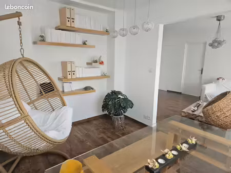 t3 meublé 64m2 rénové - 2 chambres - location moyenne durée : septembre à juin