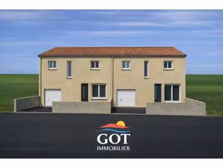 terrain à bâtir - projet 2 maisons en cours - villelongue de la salanque