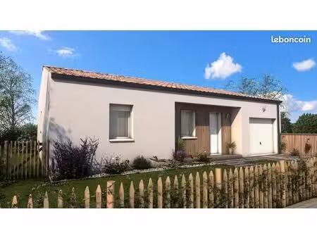 projet de construction d'une maison 2 chambres de 70.43 m² sur un terrain à bâtir de 520 m
