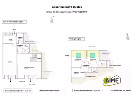 très bel appartement f4 duplex