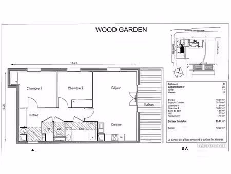 appartement belle beille t3 wood garden