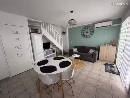 maison t3 meublé avec piscine dans résidence