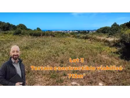 terrain constructible viabilisé à vendre