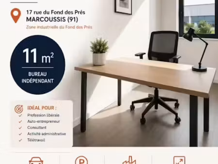 location locaux professionnels 0 pièces 11 m² à marcoussis (91460)  160 €
