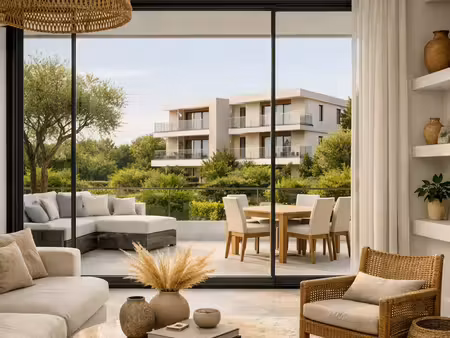 lumineux t3+terrasse+ 2 stationnements+piscine