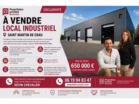 saint martin de crau - hangar industriel 1000 m²
