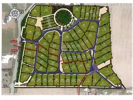 terrain 567 m² vouneuil sous biard