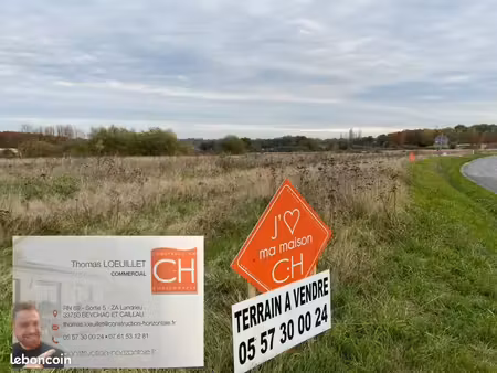 terrain 500 m² saint caprais de bordeaux