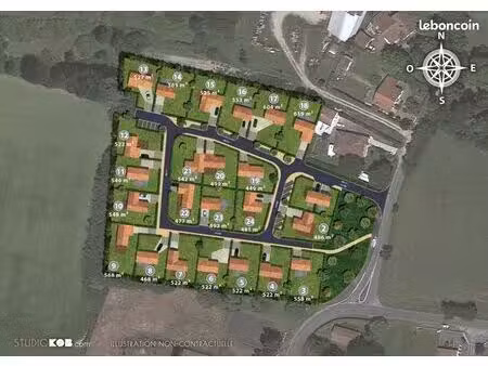 terrain 522 m² seyresse