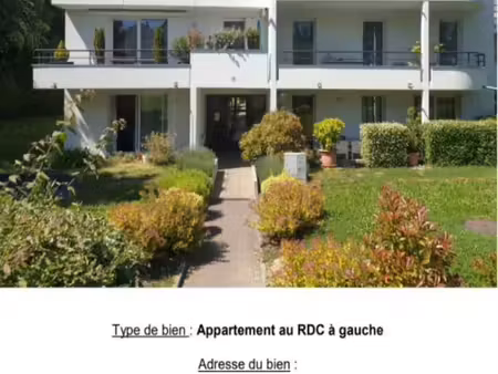 appartement 3 pièces 72m2 + garage + terrasse+ cave
