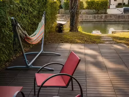 maison t4 meublée + parking - port ripaille avec accès direct au lac