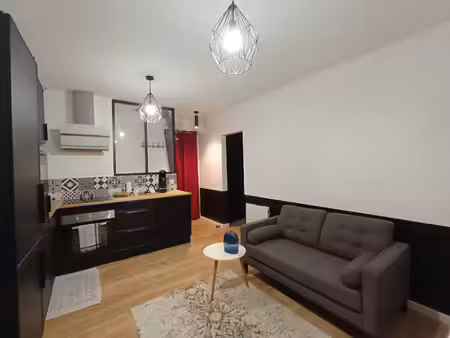 f2 meublée 35m² + jardin + cave