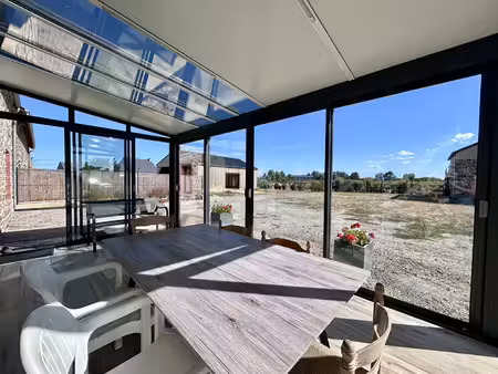 a louer - hirel - maison entierement renovee de plain-pied - 74 m² - veranda - garage - co