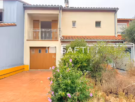 st esteve (66)  maison 2 faces  t4 avec garage  jardin  quartier calme