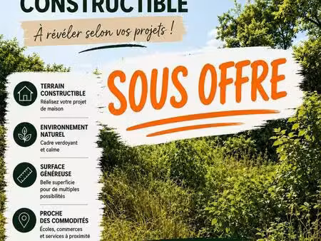 une belle opportunité pour bâtir ou investir.