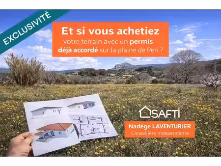 terrain avec permis de construire accordé - peri