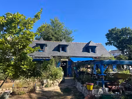 longère de charme à vendre fouesnant- 6 pièces  142 m²  terrain 1040 m²  150 m de la plage