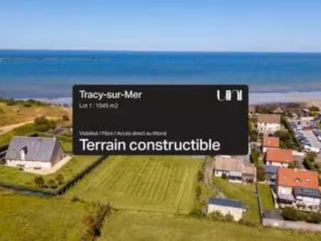 vente terrain à tracy-sur-mer (14117) : à vendre / 1045m² tracy-sur-mer