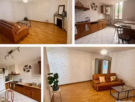 maison de rue meublée de 87m2 lumineuse avec véranda