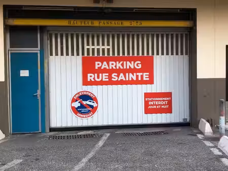 parking rue sainte - prox centre ville et vieux port