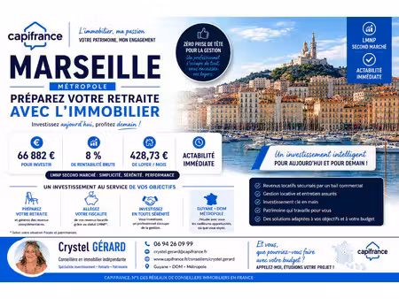 appartement à vendre les trois lucs 1 pièce(s) 21m2 66 882€