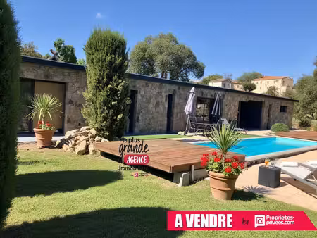 maison en pierre t4 avec piscine vue mer - sari solenzara 20145 - corse du sud - france