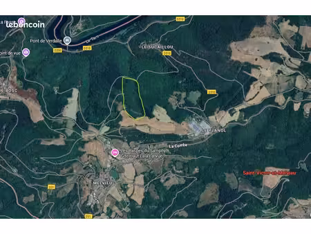 domaine forestier de 4 3 hectares - bois de châtaigniers et chênes à saint-victor-et-melvi