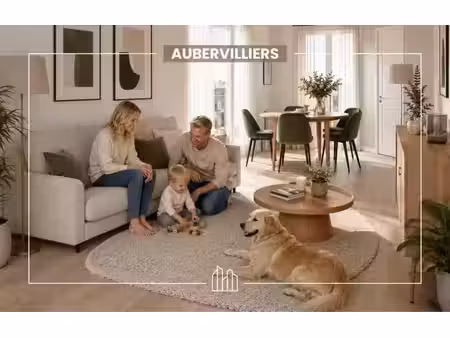 vente appartement neuf 3 pièces 56m2 aubervilliers - 263900 € - surface privée