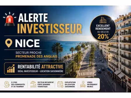 vente immeuble 56 m² nice (06200)