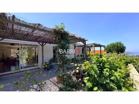 maison vue mer de plain-pied à banyuls-sur-mer