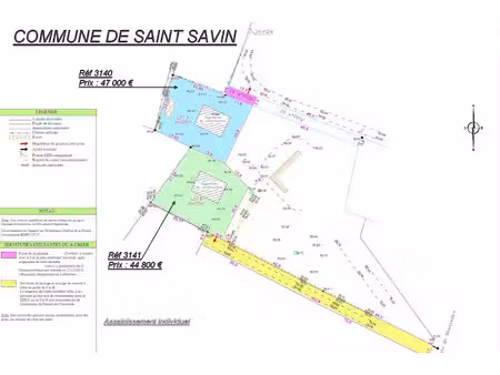vente terrain 805 m² à saint-savin (33920)  44 800 €