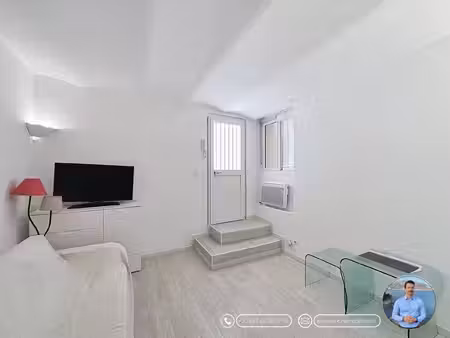 menton riviera - studio traversant de 23 53m2 meublé et équipé sans charges !