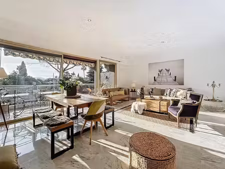 appartement 4 pièces 109m² terrasses vue dégagée parc garage cannes bénéfiat