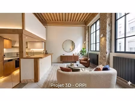 vente appartement 2 pièces 51.77 m² à lyon 4ème (69004)  185 000 €